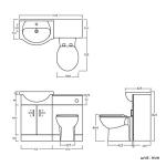 Stylish White Bathroom Vanity Unit Set