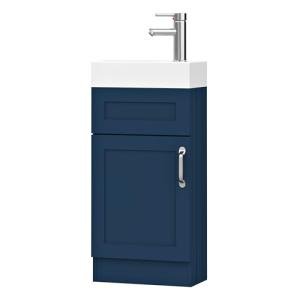 400mm Floor Standing Bathroom Vanity Unit - Crawley Blue