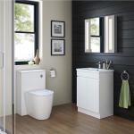 iBathUK Gloss White Vanity Unit with Basin