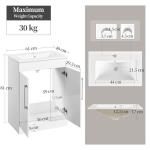 Stylish White Bathroom Vanity Unit with Basin