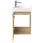 Fluted 400mm Bathroom Vanity Unit with Sink