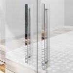 Modern L-Shape Bathroom Vanity Sink and Toilet Set