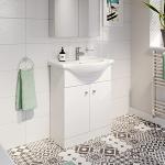 650mm White Bathroom Vanity Unit with Sink