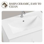 Stylish White Bathroom Vanity Unit with Basin