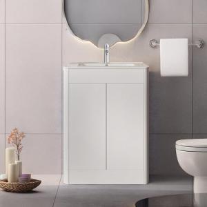 Belofay 600mm Gloss White Vanity Unit with Basin