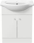 650mm White Bathroom Vanity Unit with Sink
