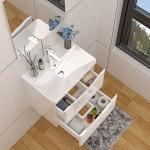 Gloss White Wall Hung Vanity Basin with Drawers