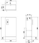 AURORA® 400mm Floorstanding Bathroom Vanity Unit
