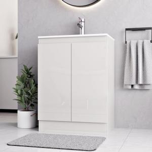Stylish 600mm Floor Standing Vanity Unit with Basin