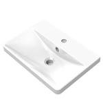 Gloss White Wall Hung Vanity Basin with Drawers