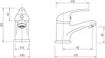 Glossy White Bathroom Vanity Unit with Sink and Tap