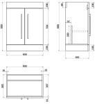 Aurora Charcoal Grey Vanity Unit with Sink