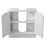 White Bathroom Sink Cabinet Storage Unit