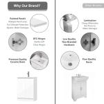 Stylish 600mm Floor Standing Vanity Unit with Basin