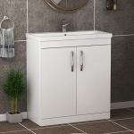 800mm Gloss White Floor Standing Bathroom Vanity Unit
