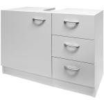 Naples White Vanity Unit With Storage Drawers
