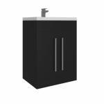 Matte Black 600mm Floor Standing Vanity Unit
