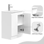Stylish 600mm Floor Standing Vanity Unit with Basin