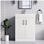 600mm Floor Standing Bathroom Vanity Unit with Sink
