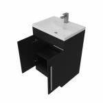 Matte Black 600mm Floor Standing Vanity Unit
