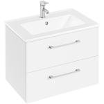 Yaheetech 61cm White Wall-Mount Bathroom Vanity