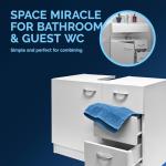Naples White Vanity Unit With Storage Drawers