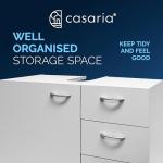 Naples White Vanity Unit With Storage Drawers