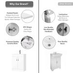 600mm Floor Standing Bathroom Vanity Unit with Sink