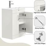 600mm Floor Standing Bathroom Vanity Unit with Sink