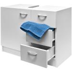 Naples White Vanity Unit With Storage Drawers