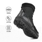 NORTIV 8 Men's Black Army Combat Boots