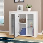 Panana Gray Sideboard Cabinet with LED Lighting