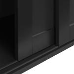 Yaheetech Black Stackable Buffet Cabinet with Sliding Door