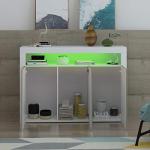 Panana High Gloss 3-Door LED Sideboard Cabinet