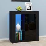 Modern LED Sideboard with Glossy Doors