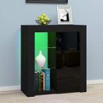 Modern LED Sideboard with Glossy Doors