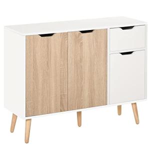 HOMCOM Stylish Storage Cabinet with Drawer and Legs