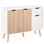 HOMCOM Stylish Storage Cabinet with Drawer and Legs