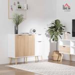HOMCOM Stylish Storage Cabinet with Drawer and Legs