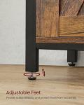 VASAGLE Rustic Sideboard with Sliding Barn Doors