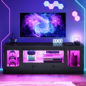 Dripex 148CM LED TV Stand with RGB Lights