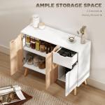 HOMCOM Stylish Storage Cabinet with Drawer and Legs