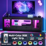 Dripex 148CM LED TV Stand with RGB Lights