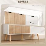 HOMCOM Stylish Storage Cabinet with Drawer and Legs