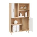 Wooden Sideboard Display Cabinet with Doors and Shelves