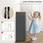 HOMCOM Space-Saving Shoe Cabinet with 2 Flip Drawers
