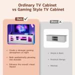 Stylish 148CM LED TV Stand with RGB Lights