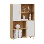 Wooden Sideboard Display Cabinet with Doors and Shelves