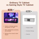 Dripex 148CM LED TV Stand with RGB Lights