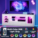 Stylish 148CM LED TV Stand with RGB Lights